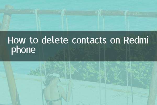 Come eliminare i contatti sul telefono Redmi