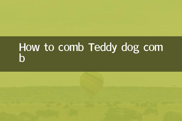 How to comb Teddy dog comb