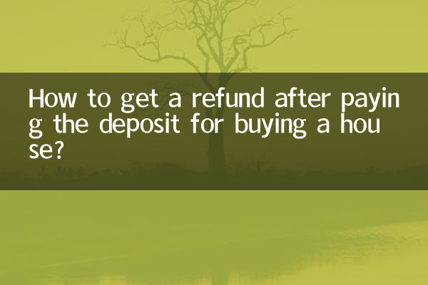 住宅購入時に頭金を支払った後、返金を受けるにはどうすればよいですか?