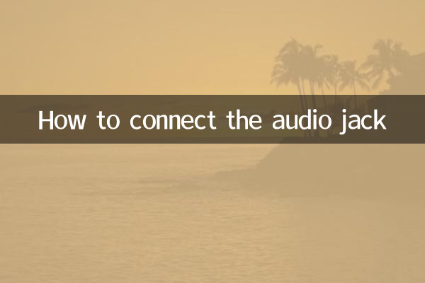 So schließen Sie die Audiobuchse an