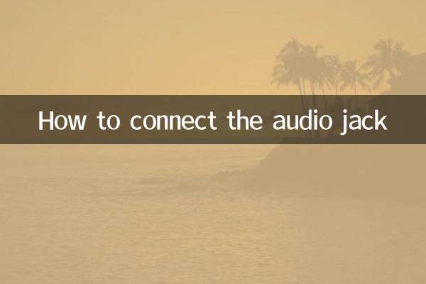 So schließen Sie die Audiobuchse an