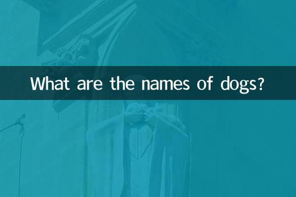 What are the names of dogs?