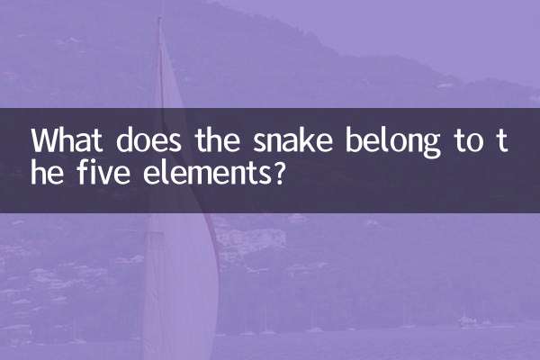 What does the snake belong to the five elements?