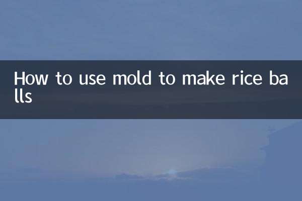 怎麼用模具做飯糰