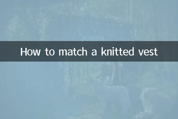 ニットベストの合わせ方