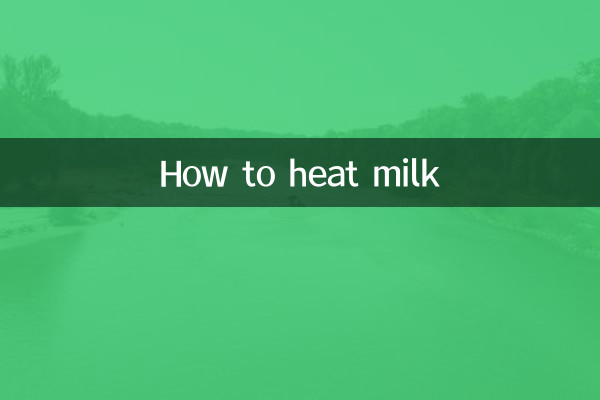 So erhitzen Sie Milch