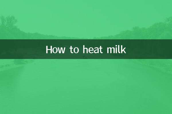 So erhitzen Sie Milch