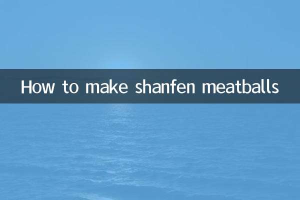 Wie man Shanfen-Fleischbällchen macht