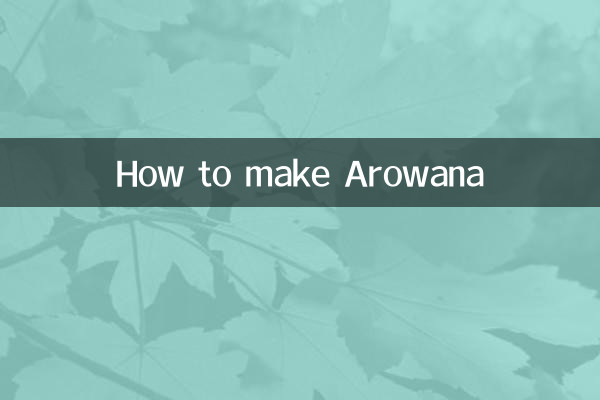 কিভাবে Arowana বানাবেন