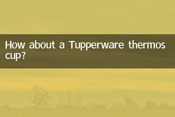 Wie wäre es mit einem Tupperware-Thermosbecher?