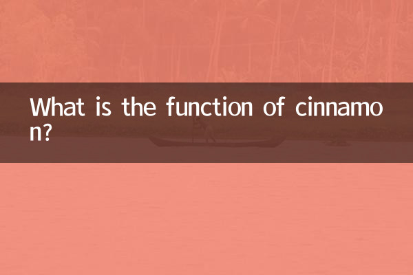 Welche Funktion hat Zimt?
