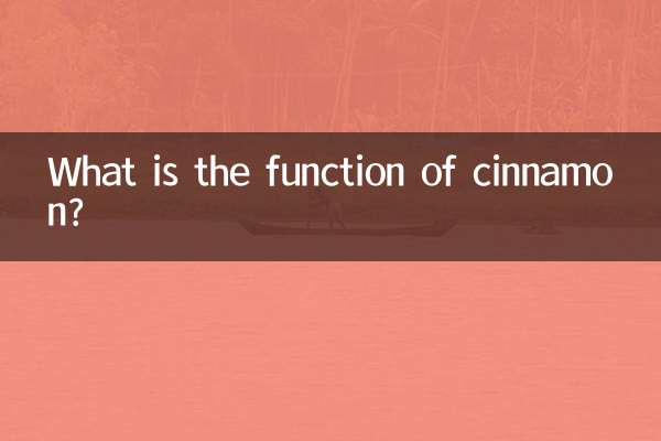 Welche Funktion hat Zimt?