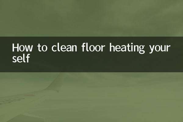 So reinigen Sie eine Fußbodenheizung selbst