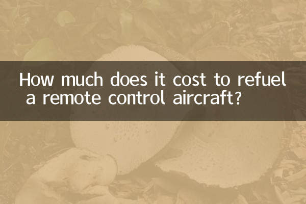 ¿Cuánto cuesta repostar combustible a un avión a control remoto?