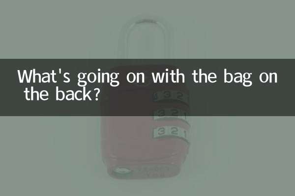 What's going on with the bag on the back?