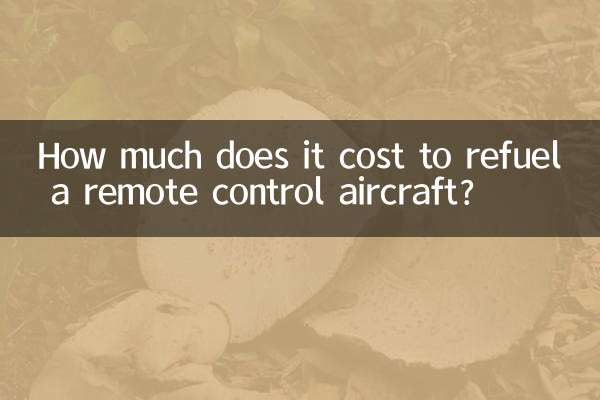 Combien coûte le ravitaillement en carburant d’un avion télécommandé ?