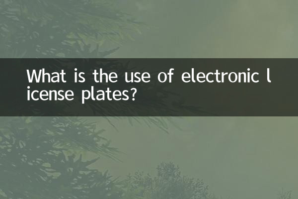 ইলেকট্রনিক লাইসেন্স প্লেট ব্যবহার কি?