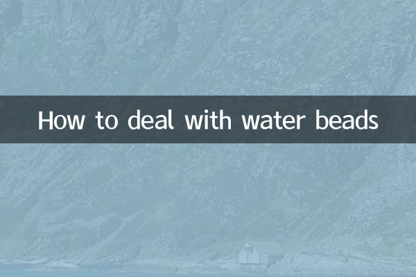 Wie man mit Wasserperlen umgeht