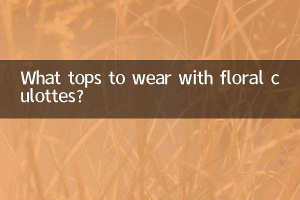 碎花裙褲配什麼上衣