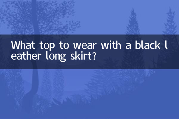 Какой топ носить с черной кожаной длинной юбкой?