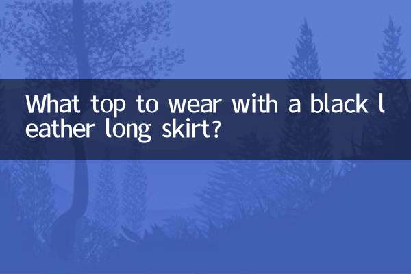 Какой топ носить с черной кожаной длинной юбкой?