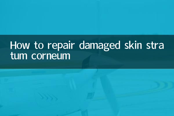 손상된 피부 각질층을 복구하는 방법
