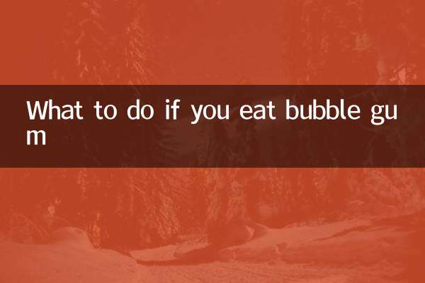 Was tun, wenn Sie Kaugummi essen?