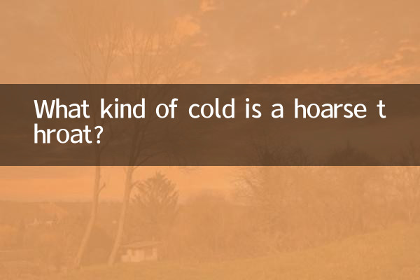 Que tipo de resfriado é garganta rouca?