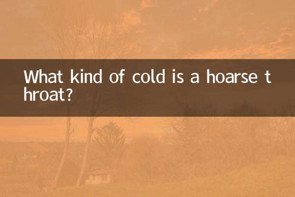 Que tipo de resfriado é garganta rouca?