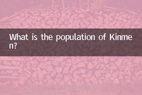 Quelle est la population de Kinmen?