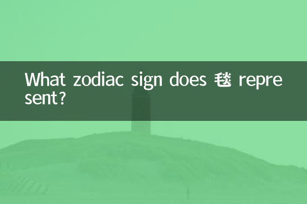 毯은 어떤 별자리를 나타냅니까?