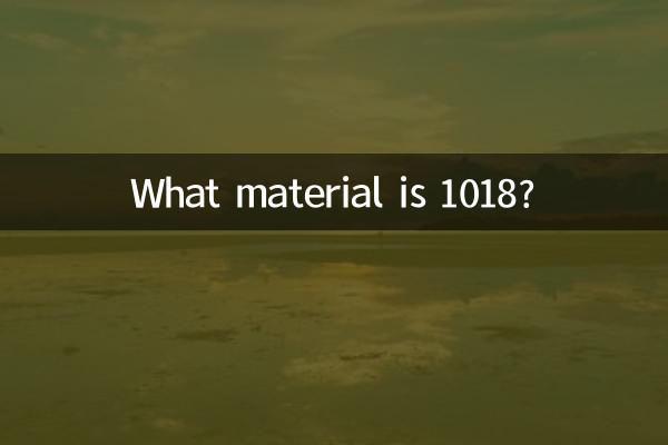 Quel est le matériau 1018 ?
