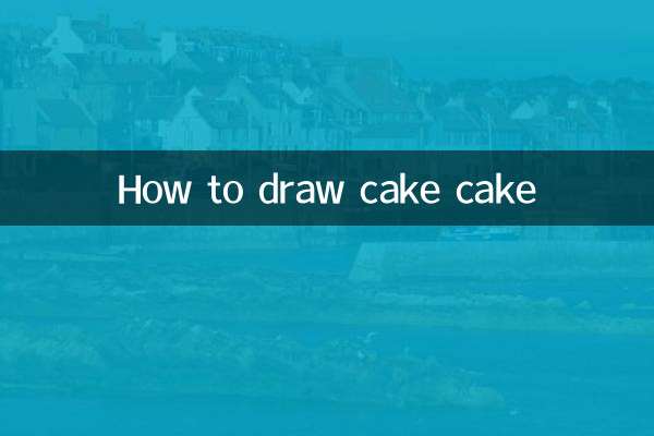 Como desenhar bolo de bolo