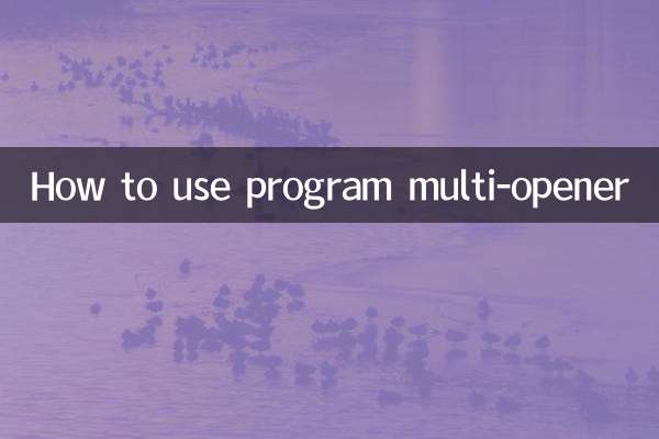 प्रोग्राम मल्टी-ओपनर का उपयोग कैसे करें