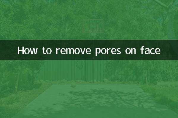 चेहरे के रोमछिद्रों को कैसे हटाएं