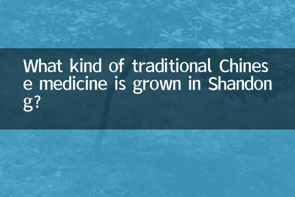 산동에서는 어떤 종류의 한약재가 재배되나요?