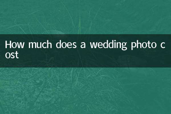 Combien coûte une photo de mariage