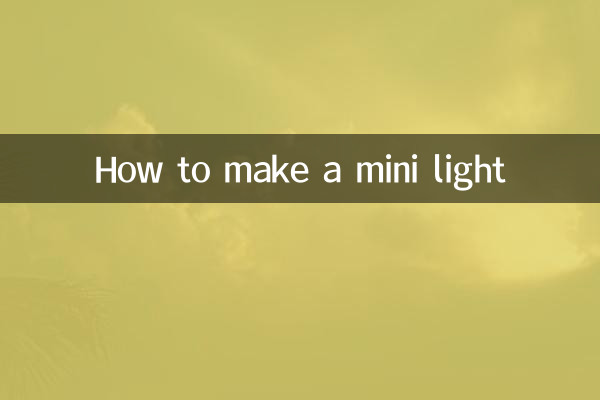 Cómo hacer una mini luz
