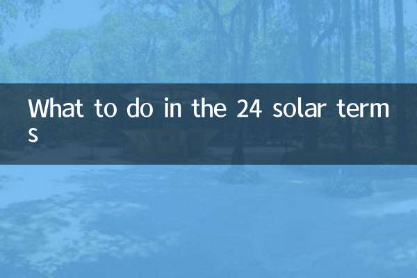 Qué hacer en los 24 términos solares