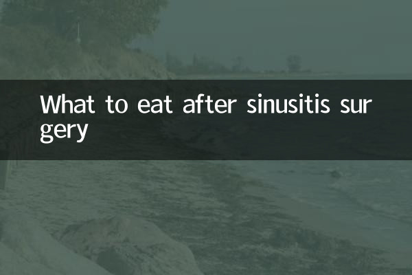 Qué comer después de la cirugía de sinusitis