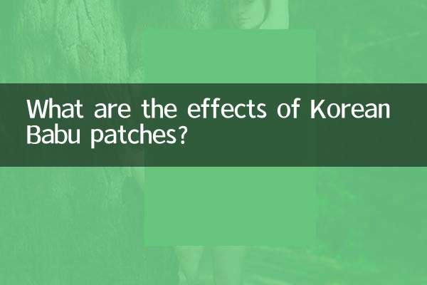 What are the effects of Korean Babu patches?