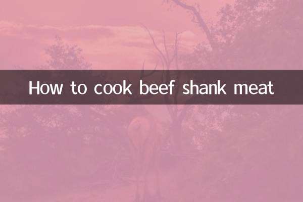 How to cook beef shank meat