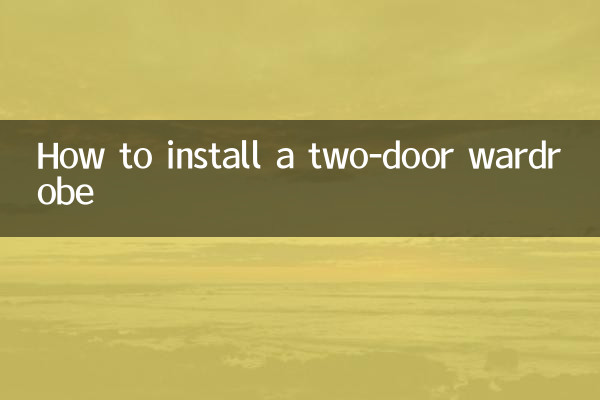 Come installare un armadio a due ante