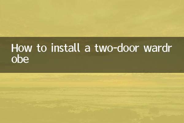 Come installare un armadio a due ante