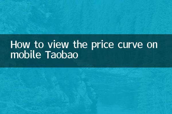 手机淘宝怎么看价格曲线