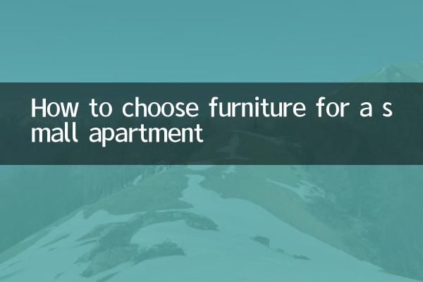 Comment choisir des meubles pour un petit appartement