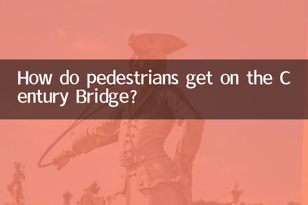 ¿Cómo llegan los peatones al Puente del Siglo?