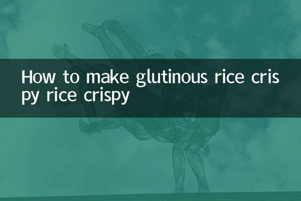 How to make glutinous rice crispy rice crispy