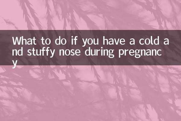 妊娠中に風邪や鼻づまりが出た場合の対処法