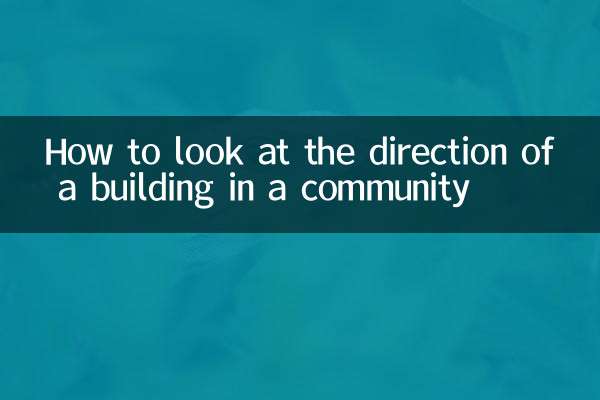 Comment regarder la direction d'un bâtiment dans une communauté